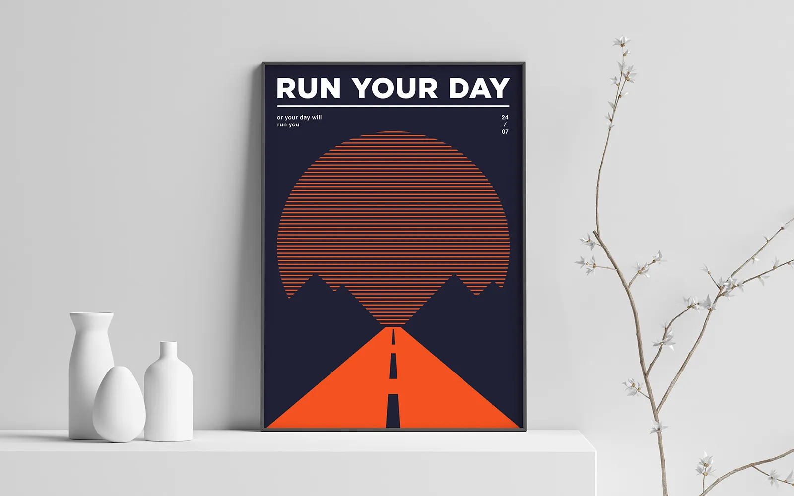 Poster side project: run your day